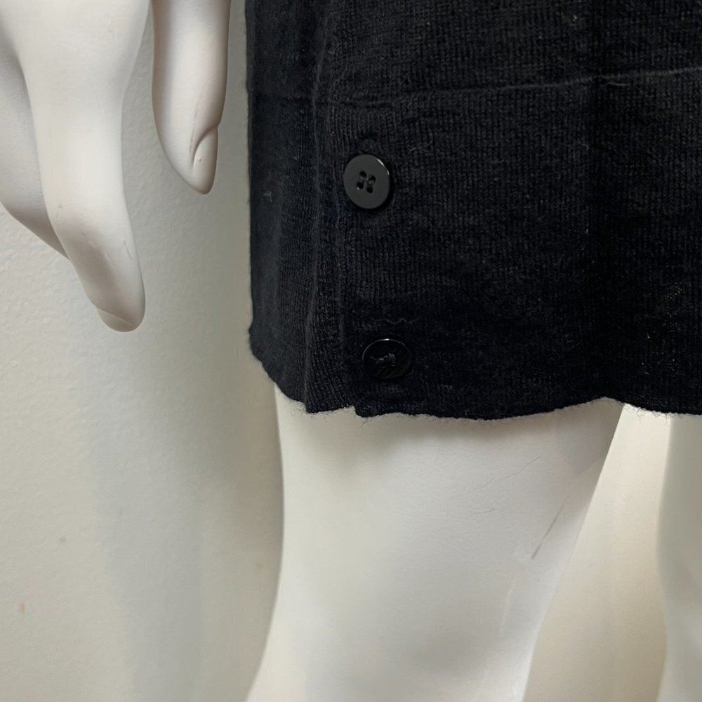 J PARK BLACK CASHMERE LONG VEST S - Picture 10 of 14